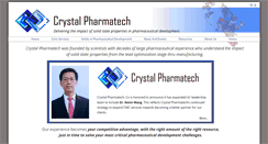 Desktop Screenshot of crystalpharmatech.com